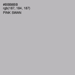 #BBB8BB - Pink Swan Color Image